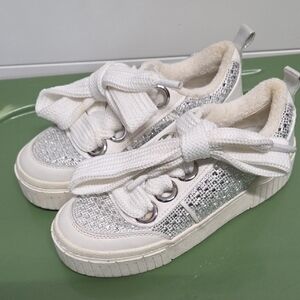 GB Bling White Sneakers Womens Size 5